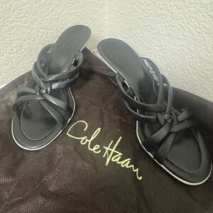 Cole Haan Women's Black Strappy Heels